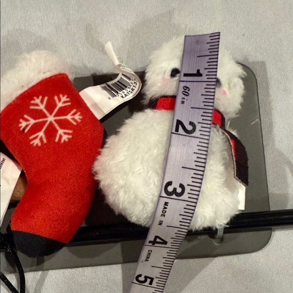 2 Christmas Themed Cat Wands each with 3 Dangling Plush Toys, Teaser Wand Set - Picture 10 of 11